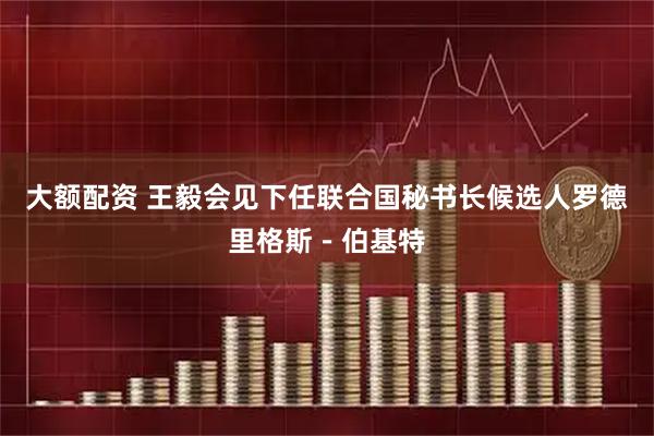 大额配资 王毅会见下任联合国秘书长候选人罗德里格斯－伯基特